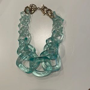 Anthropologie Statement Necklace Blue